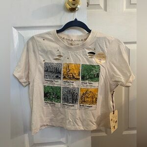 NWT Recycled Threads Crop Tee